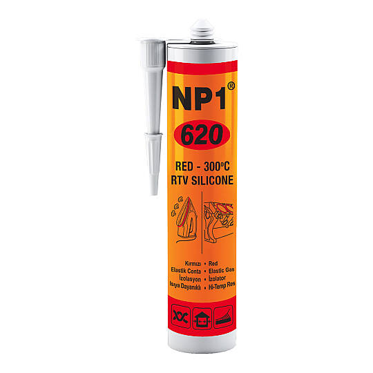 Makro Teknik NP1 620 RTV Kırmızı Yüksek Isı Silikonu